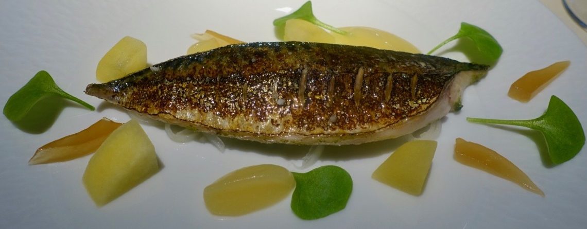 MACKEREL AT LE MANOIR AUX QUAT’SAISSON, OXFORDSHIRE