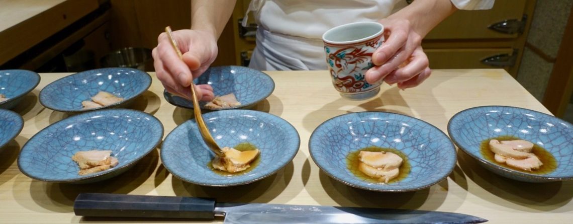 MONKFISH LIVER AT SUSHI SAITO, HONG KONG